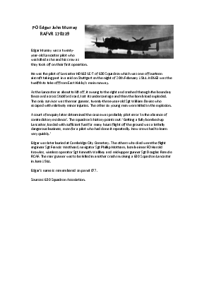 A preview of a PDF biography for Murray, Edgar John